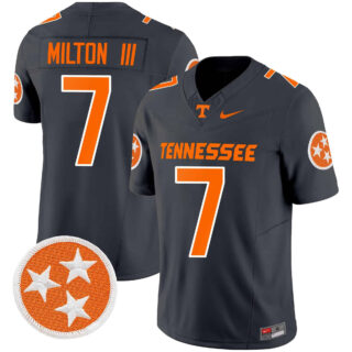 Tennessee Volunteers 2024 Vapor Limited Jersey All Stitched Smokey Grey #7 Joe Milton lii