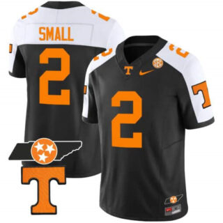 Tennessee Volunteers Checkerboard & Alternate Jersey V2 All Stitched Black Special #2 Jabari Small