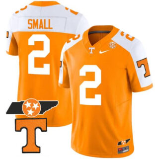 Tennessee Volunteers Checkerboard & Alternate Jersey V2 All StitchedAlternate Orange #2 Jabari Small