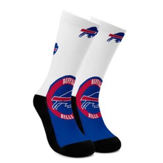 The Buffalo Bills For Bare Feet Men's NFL Stripe Deuce Performance Crew Socks