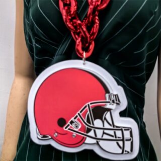 The Cle veland Browns Oversized Superfan Chain Necklace