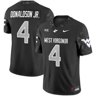 West Virginia Mountaineers #4 CJ Donaldson Jr. 2024 Vapor Limited Custom Jersey V2 All Stitched