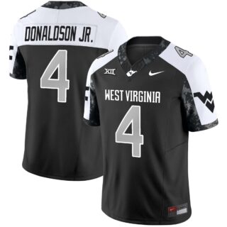 West Virginia Mountaineers #4 CJ Donaldson Jr. 2024 Vapor Limited Alternate Jersey V2 All Stitched