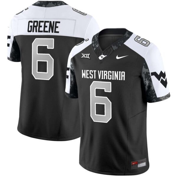 West Virginia Mountaineers #6 Garrett Greene 2024 Vapor Limited Alternate Jersey V2 All Stitched