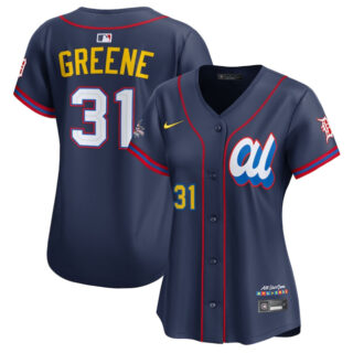 Women's American League #31 Riley Greene Navy 2025 All-Star Edition Limited Stitched Baseball Jersey(Run Small)