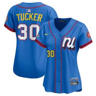 Women's National League #30 Kyle Tucker Blue 2025 All-Star Edition Limited Stitched Baseball Jersey(Run Small)