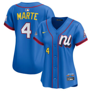 Women's National League #4 Ketel Marte Blue 2025 All-Star Edition Limited Player Jersey Stitched Baseball Jersey(Run Small)