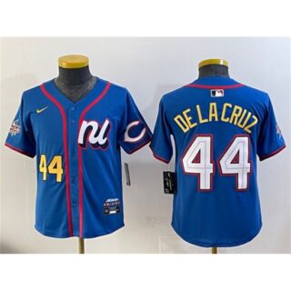 Women's National League #44 Elly De La Cruz Blue 2025 All-Star Edition Limited Stitched Baseball Jersey(Run Small)
