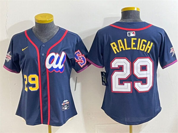 Youth American League #29 Tarik Skubal Navy 2025 All-Star Edition Limited Stitched Baseball Jersey