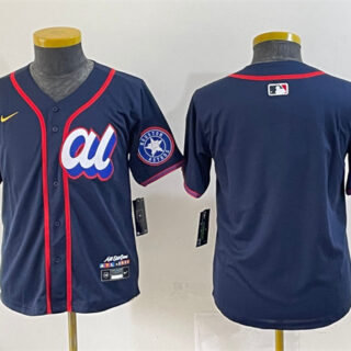 Youth American League Houston Astros Blank Navy 2025 All-Star Edition Limited Stitched Baseball Jersey