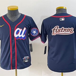Youth American League Houston Astros Team Big Logo Navy 2025 All-Star Edition Limited Stitched Baseball Jersey