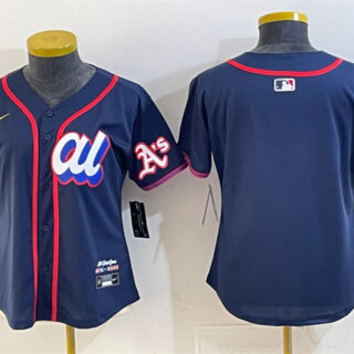 Youth American League Oakland Athletics Blank Navy 2025 All-Star Edition Limited Stitched Baseball Jersey