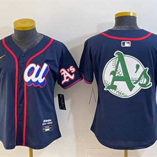Youth American League Oakland Athletics Team Big Logo Navy 2025 All-Star Edition Limited Stitched Baseball Jersey