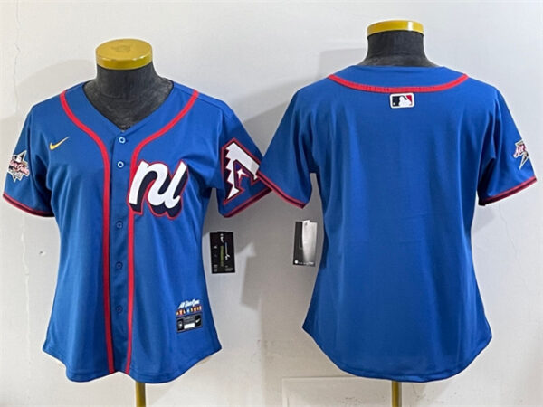 Youth National League Arizona Diamondbacks Blank Blue 2025 All-Star Edition Limited Stitched Baseball Jersey