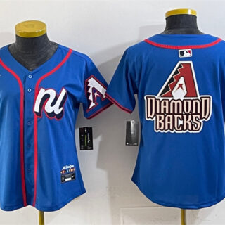 Youth National League Arizona Diamondbacks Team Big Logo Blue 2025 All-Star Edition Limited Stitched Baseball Jersey