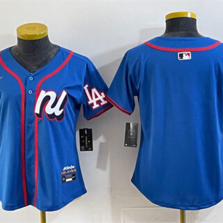 Youth National League Los Angeles Dodgers Blank Blue 2025 All-Star Edition Limited Stitched Baseball Jersey