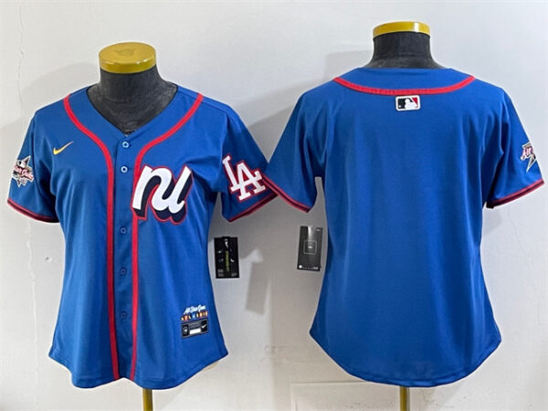 Youth National League Los Angeles Dodgers Blank Blue 2025 All-Star Edition Limited Stitched Baseball Jersey