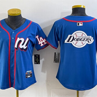 Youth National League Los Angeles Dodgers Team Big Logo Blue 2025 All-Star Edition Limited Stitched Baseball Jersey