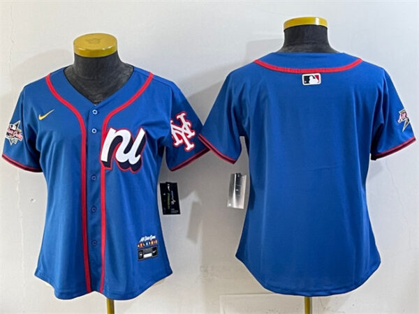 Youth National League New York Mets Blank Blue 2025 All-Star Edition Limited Stitched Baseball Jersey