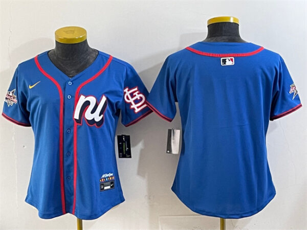 Youth National League St. Louis Cardinals Blank Blue 2025 All-Star Edition Limited Stitched Baseball Jersey