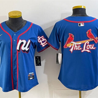 Youth National League St. Louis Cardinals Team Big Logo Blue 2025 All-Star Edition Limited Stitched Baseball Jersey