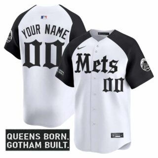 Custom Men's New York Mets 'Gotham Gothic Edition' Vapor Premier Limited Jersey All Stitched Alternate