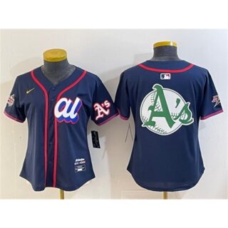 Youth American League Oakland Athletics Team Big Logo Navy 2025 All-Star Edition Limited Stitched Baseball Jersey