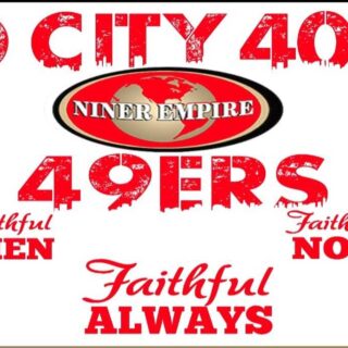 49ers Faithful Always White (Double Sided flag) Size 3X5