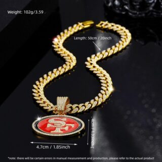 49ers 20inch Necklace Gold