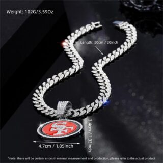 49ers 20inch Necklace Silver