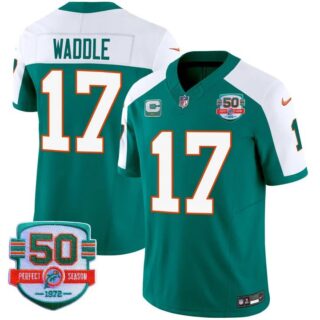 Men's Jaylen Waddle #17 Miami Dolphins Miami Vice Alternate Vapor Limited Jersey