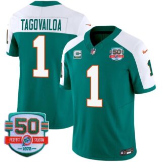 Men's Tua Tagovailoa #1 Miami Dolphins Miami Vice Alternate Vapor Limited Jersey