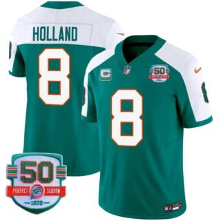Men's Jevon Holland #8 Miami Dolphins Miami Vice Alternate Vapor Limited Jersey