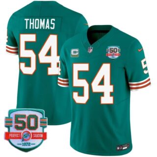 Men's Zach Thomas #54 Miami Dolphins Miami Vice Aqua Vapor Limited Jersey