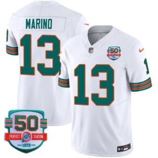 Men's Dan Marino #13 Miami Dolphins Miami Vice White Vapor Limited Jersey