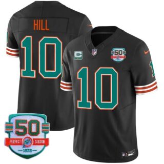 Men's Tyreek Hill #10 Miami Dolphins Miami Vice Aqua Black Vapor Limited Jersey