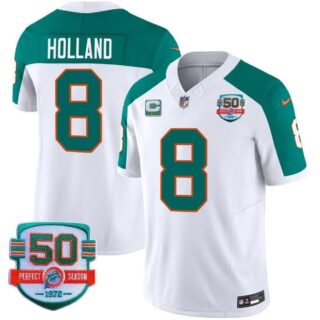 Men's Jevon Holland #8 Miami Dolphins Miami Vice Inverted Vapor Limited Jersey