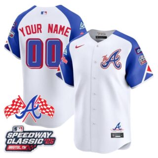 Custom Atlanta Braves 2025 Speedway Classic Limited Custom Jersey V1 - All Stitched City Connect