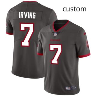 Custom Men's Tampa Bay Buccaneers Grey Vapor Limited Stitched Jersey