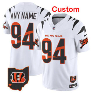 Custom Men’s Cincinnati Bengals White F.U.S.E. Special Vapor Untouchable Limited Stitched Football Jersey