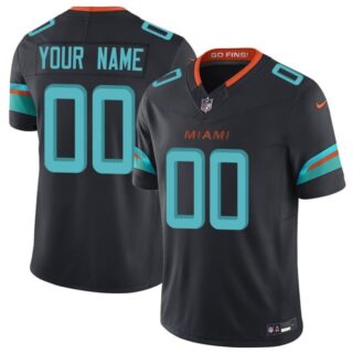 Custom Men's Miami Dolphins Vapor F.U.S.E. Limited Rivalry Series Jersey