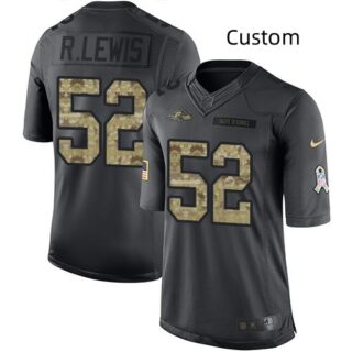 Custom Ravens #80 Isiah Likely black camo Vapor limited jersey