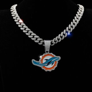 Dolphins 20inch Necklace Silver