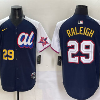 Men's American League #29 Cal Raleigh Navy Alternate 2025 All-Star Edition Limited Stitched Baseball Jersey