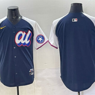 Men's American League Houston Astros Blank Navy Alternate 2025 All-Star Edition Limited Stitched Baseball Jersey