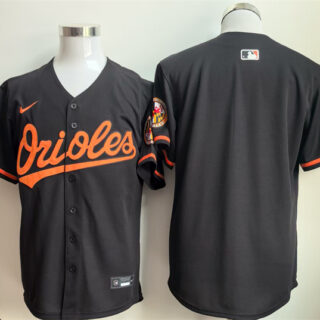 Men's Baltimore Orioles Blank Black 2025 Alternate Limited Stitched Baseball Jersey