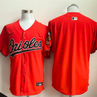 Men's Baltimore Orioles Blank Orange Limited Stitched Jersey
