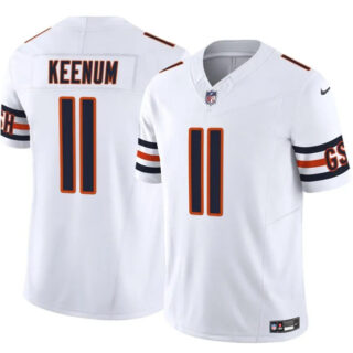 Men's Chicago Bears #11 Case Keenum White 2025 F.U.S.E. Vapor Untouchable Limited Stitched Football Jersey