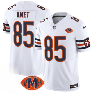 Men's Chicago Bears #85 Cole Kmet White 2025 F.U.S.E. With VMH Patch Vapor Untouchable Limited Stitched Football Jersey
