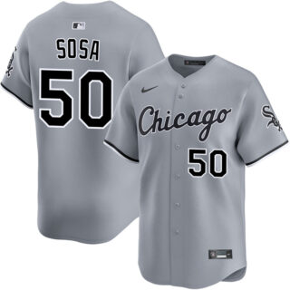 Men's Chicago White Sox #50 Lenyn Sosa Grey 2025 Limited Stitched Baseball Jersey